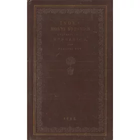 Index Horti BotaniciUniversitatis Hungaricae