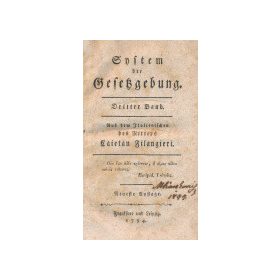 System der Gesetzgebung 3-8. (4 kötetbe kötve)