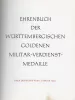Ehrenbuch der Württembergischen Goldenen Militär-Verdienst-Medaille