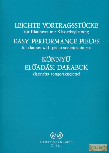 Könnyű előadási darabok klarinétra zongorakísérettel