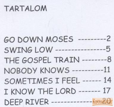 Hegedűtriók - Népszerű spirituálé dallamok feldolgozásai