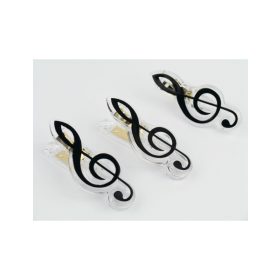 Violinkulcs alakú kottacsipesz - fekete