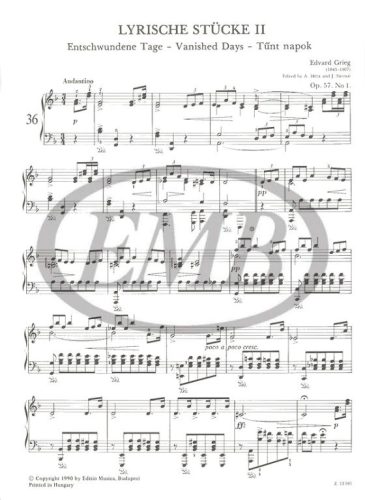 Grieg, Edvard: Lyrische Stücke 2