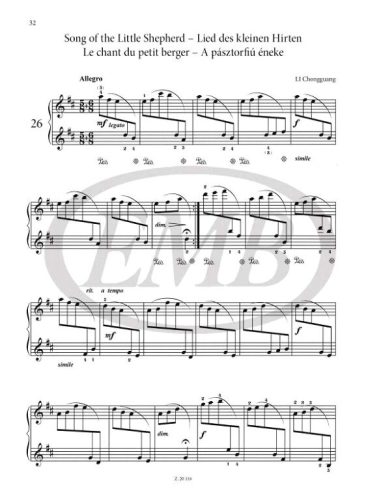 Kínai zongoradarabok gyerekeknek