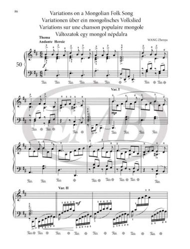 Kínai zongoradarabok gyerekeknek