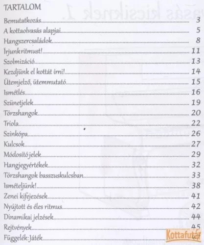 Játékos kottaolvasás kicsiknek 1.