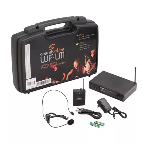 WF-U11PB - UHF Plug and Play vezeték nélküli fejpántos mikrofonos rendszer (Freq. 863.55 MHz)