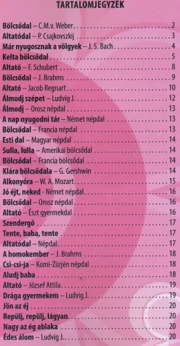 Bölcsődalok és altatódalok