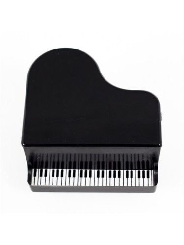 Zongora formájú fekete műanyag ceruzahegyező