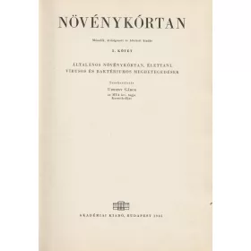 Növénykórtan I-II.