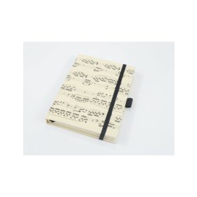 Gumis jegyzetfüzet, kottás mintával