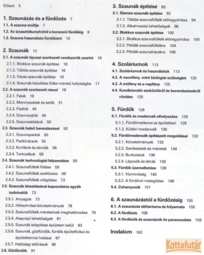 Szaunák, szoláriumok, fürdők