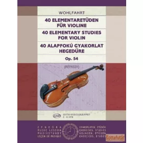 40 alapfokú gyakorlat hegedűre Op. 54