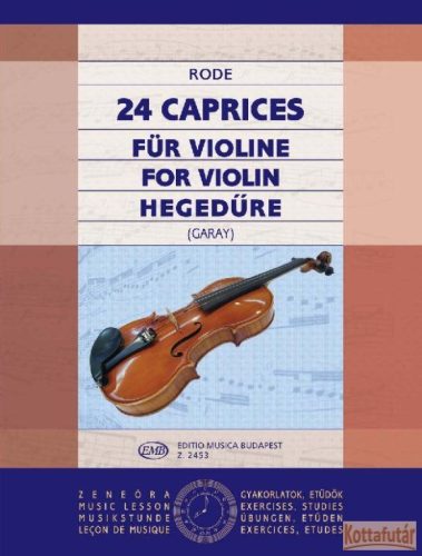 24 Caprices hegedűre