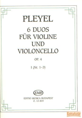 6 duos violine und violoncello Op.4 I.