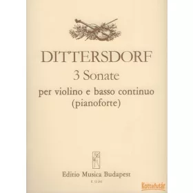 3 Sonate per violino e basso continuo (pianoforte)