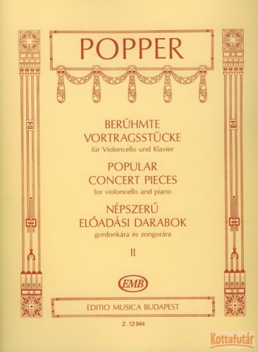 Népszerű előadási darabok gordonkára és zongorára II.