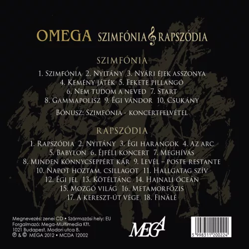Omega -  Szimfónia & rapszódia (2 CD)