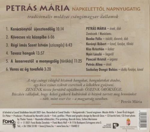 Petrás Mária - Napkelettől napnyugatig (CD)
