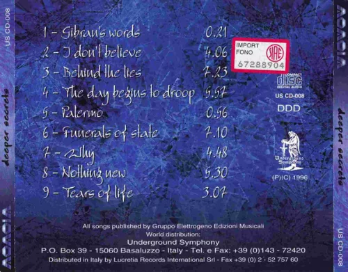 Acacia - Deeper Secrets (CD)
