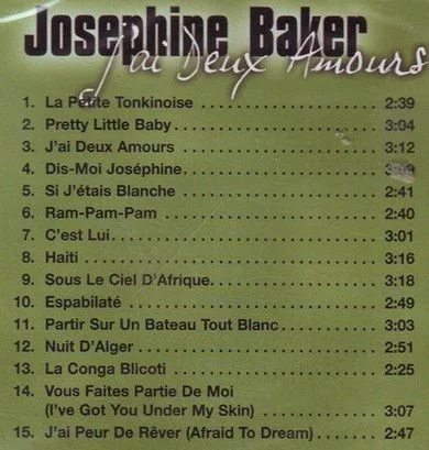 Baker, Josephine - J'ai Deux Amours (CD)