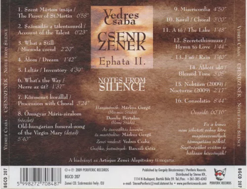 Vedres Csaba - Csendzenék (CD)