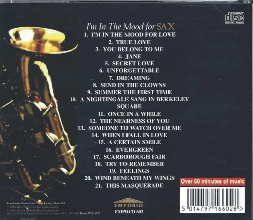 I'm In The Mood for Sax (CD)