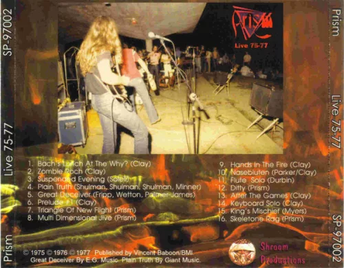 Prism - Live 75-77 (CD)