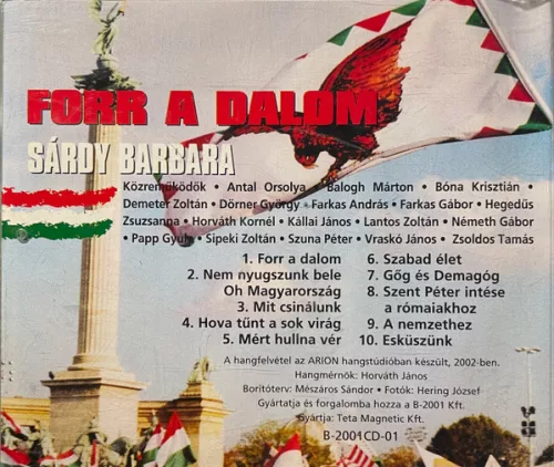 Sárdy Barbara - Forr a dalom (CD)