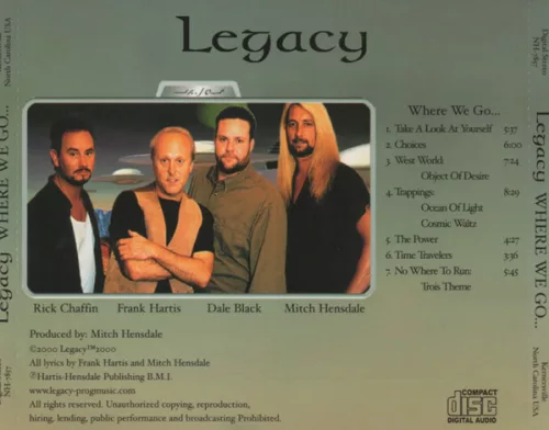 Legacy - Where We Go (CD)