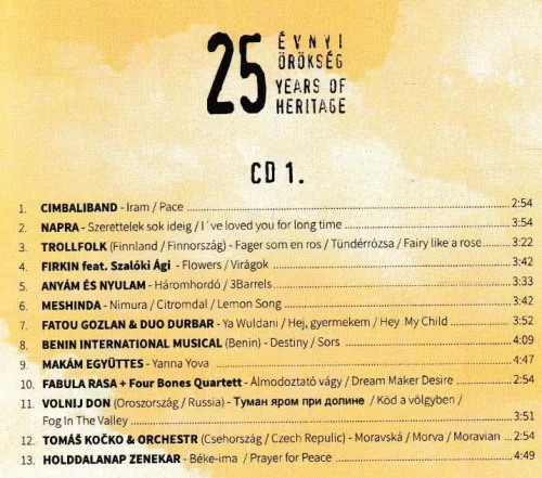 25 évnyi örökség (2 CD)