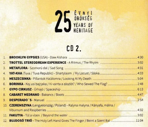 25 évnyi örökség (2 CD)