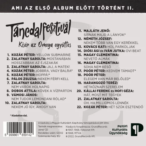 Omega - Táncdalfesztivál (CD)