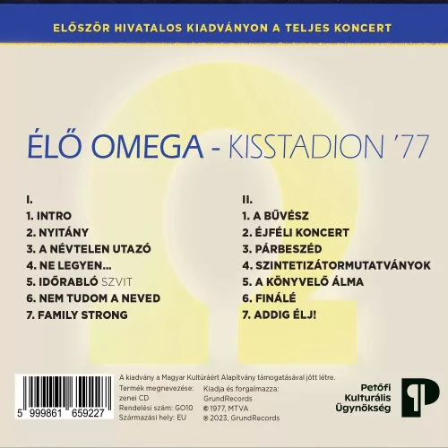 Omega - Kisstadion '77 (2 CD)