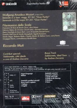 Mozart - Serenata KV 361 Gran Partita (DVD + CD)
