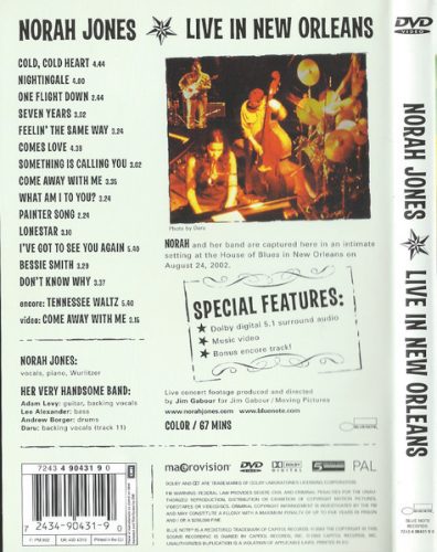 Jones, Norah - Live in New Orleans (DVD)