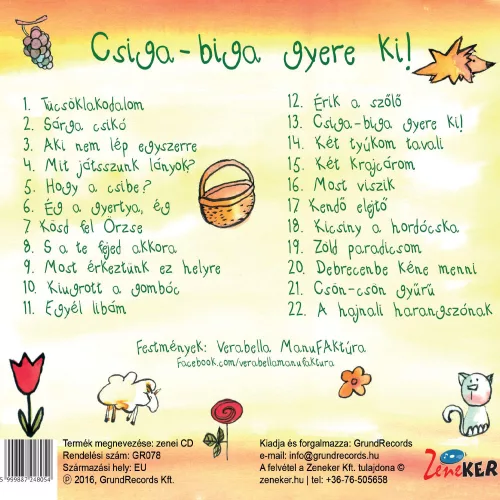 Gyereklemez - Csiga - biga gyere ki! (CD)