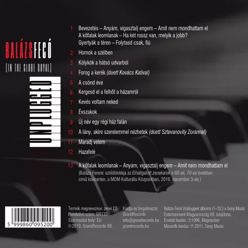 Balázs Fecó - Unplugged (CD)