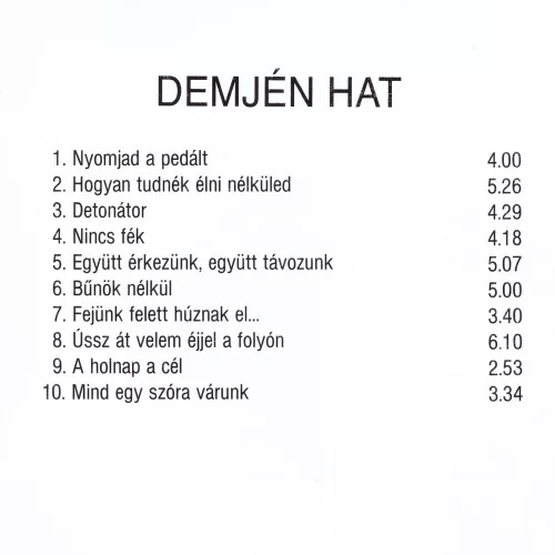 Demjén Ferenc - Hat (CD)