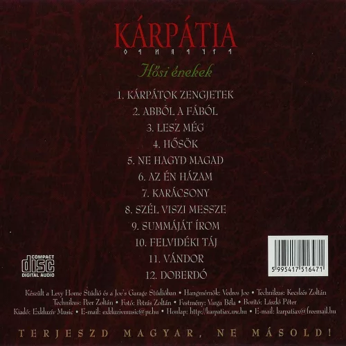 Kárpátia - Hősi énekek (CD)