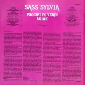 Sass Sylvia - Puccini és Verdi áriák (LP)