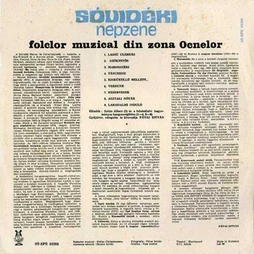 Sóvidéki népzene (LP)