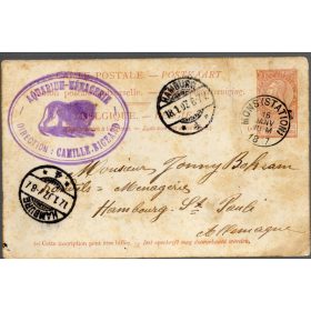 XIX. századi üzleti levelezőlap (állatkereskedelem)