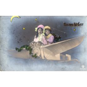 Boldog uj évet repülős lányokkal