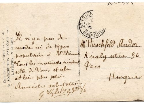 Allegórikus repülős képeslap