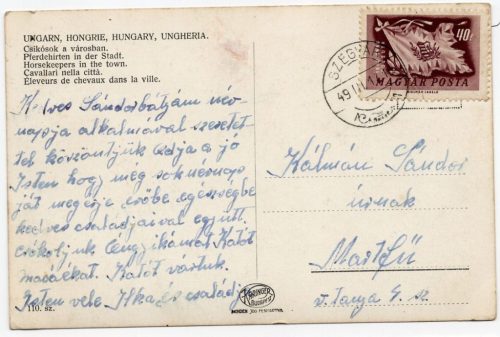 Csikósok a városban