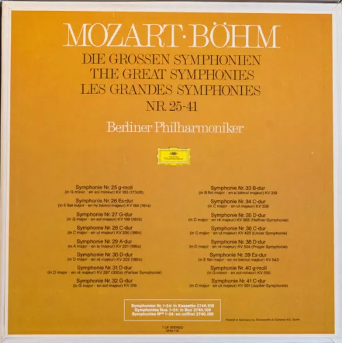 Mozart - Die Grossen Symphonien Nr.25-41 (7 LP)