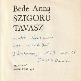 Szigorú tavasz (dedikált)