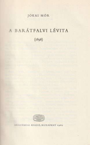 A barátfalvi lévita (1898)