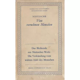 Vom vornehmen Menschen